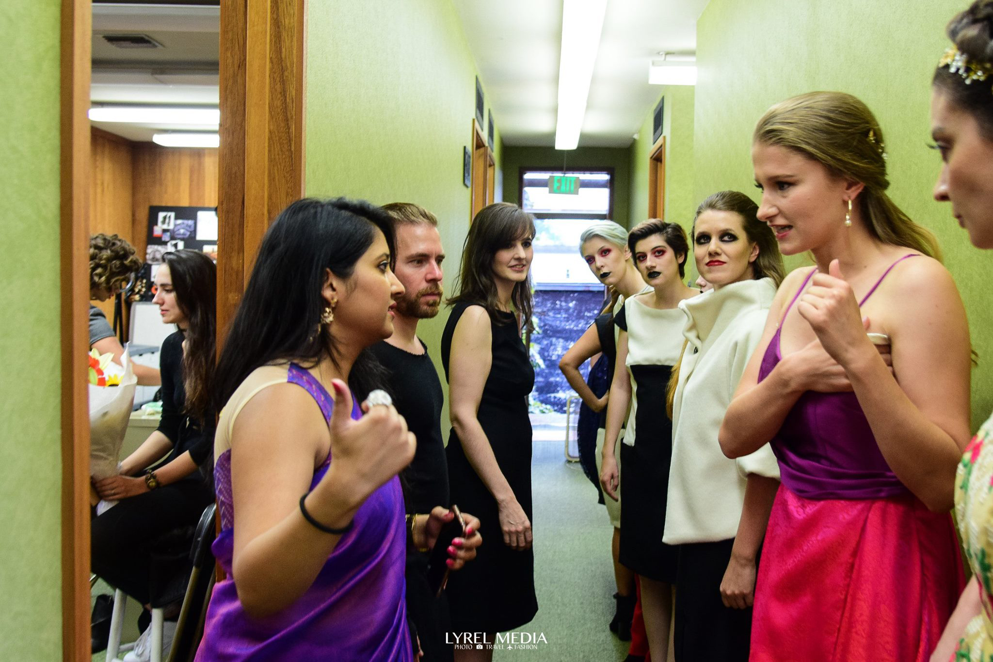 Behind The Scenes: Models lining up before the show